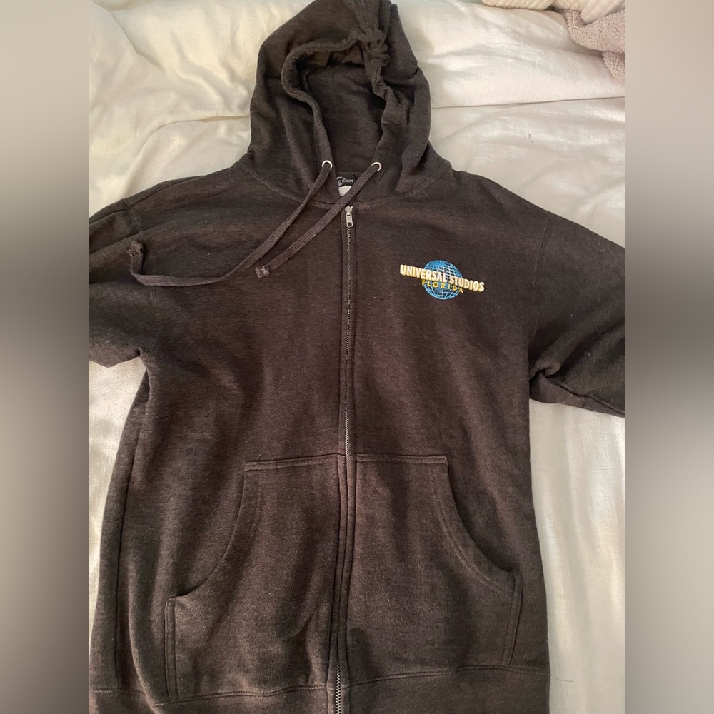 Universal studios Florida Black Hoodie with Blue and Yellow Logo amusement park